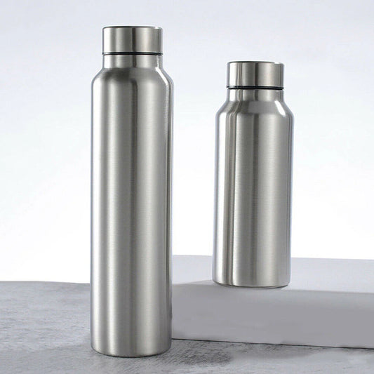 650Ml/1000Ml Stainless Steel Sport Water Bottle Single-Layer Rugged Water Cup Metal Flask Drinkware Camping Sports Gym